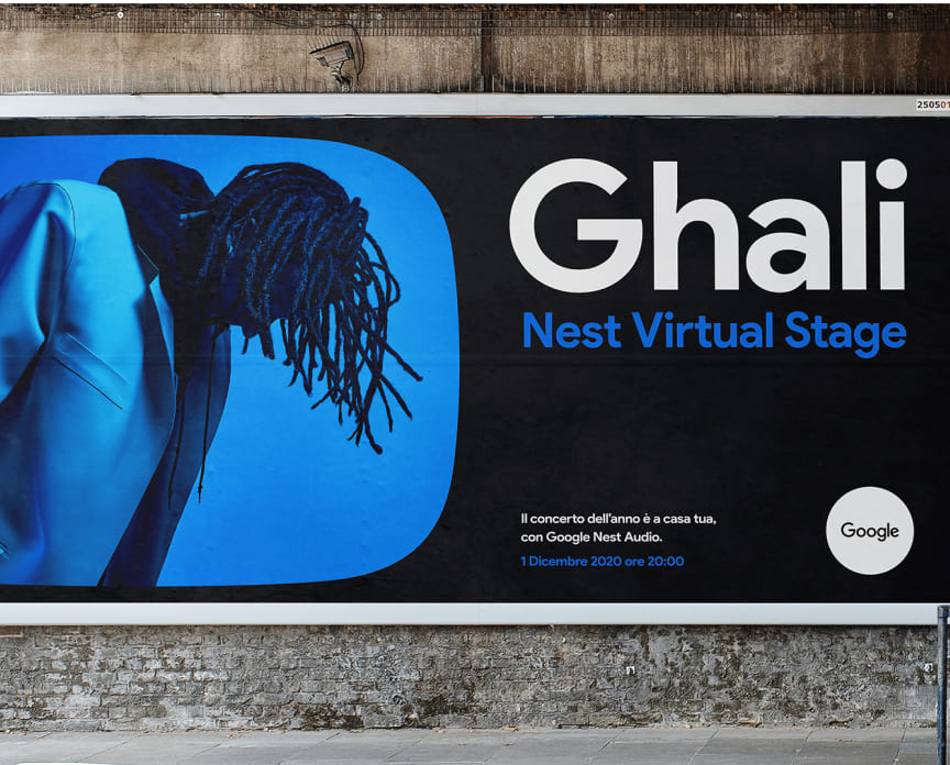 Google Nest Virtual Stage Ghali immersive concert experience during Covid Valentino Borghesi Creative & Design Director LePub