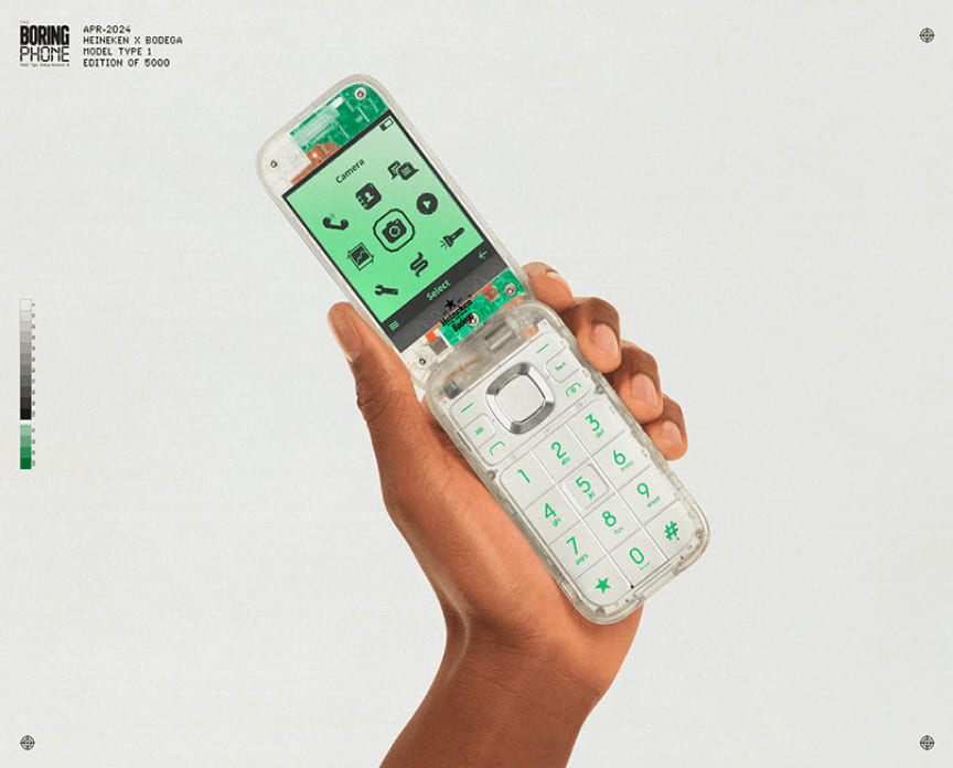 Heineken x Bodega The Boring Phone Valentino Borghesi Creative & Design Director LePub